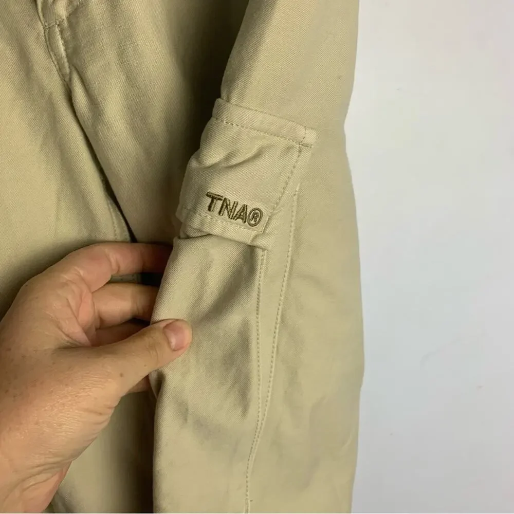 TNA size 00 xxs tan khaki cargo Beige Casual Pants baggy